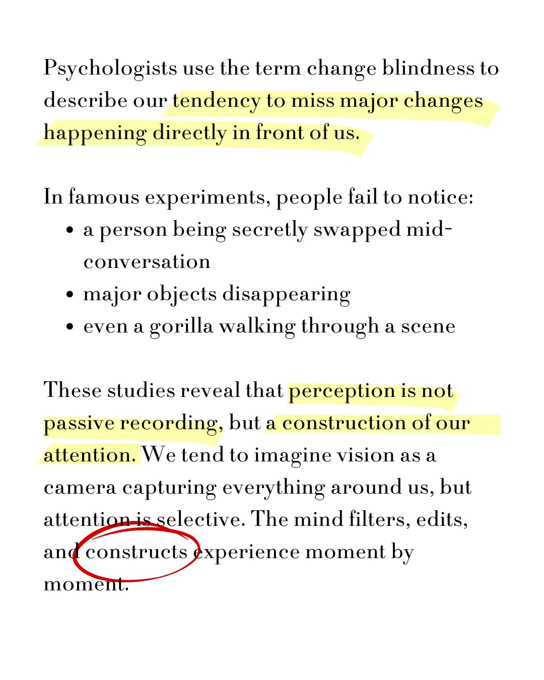 Change Blindness, sheet 2