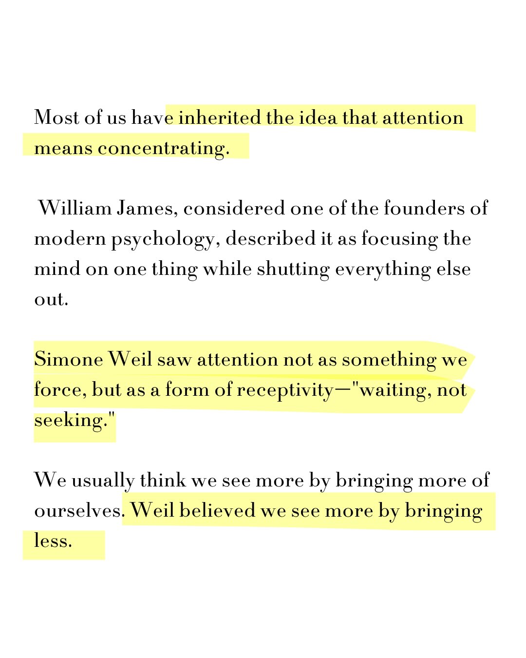 Simone Weil’s “Attention”, sheet 3