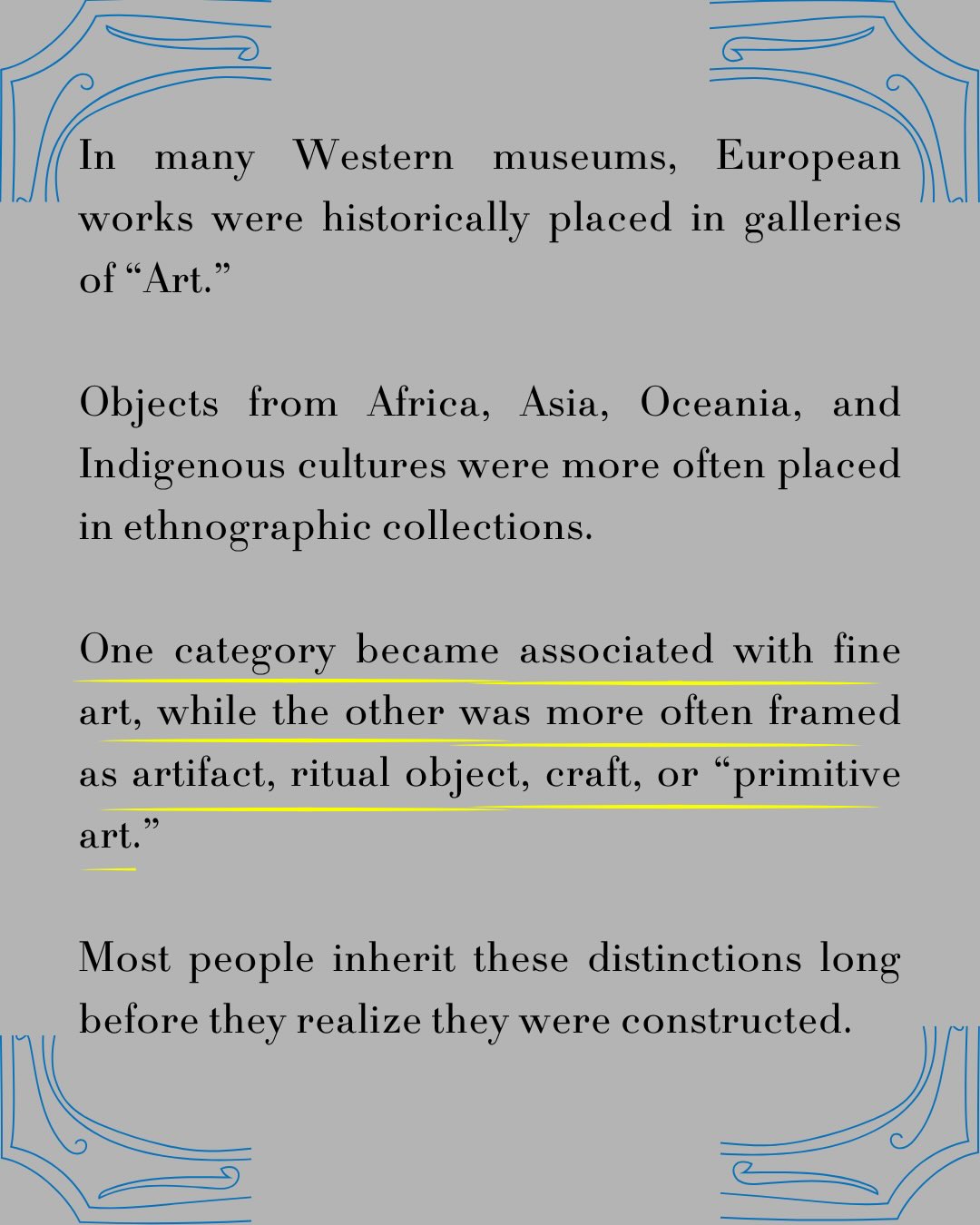 The Classification of Culture, sheet 2