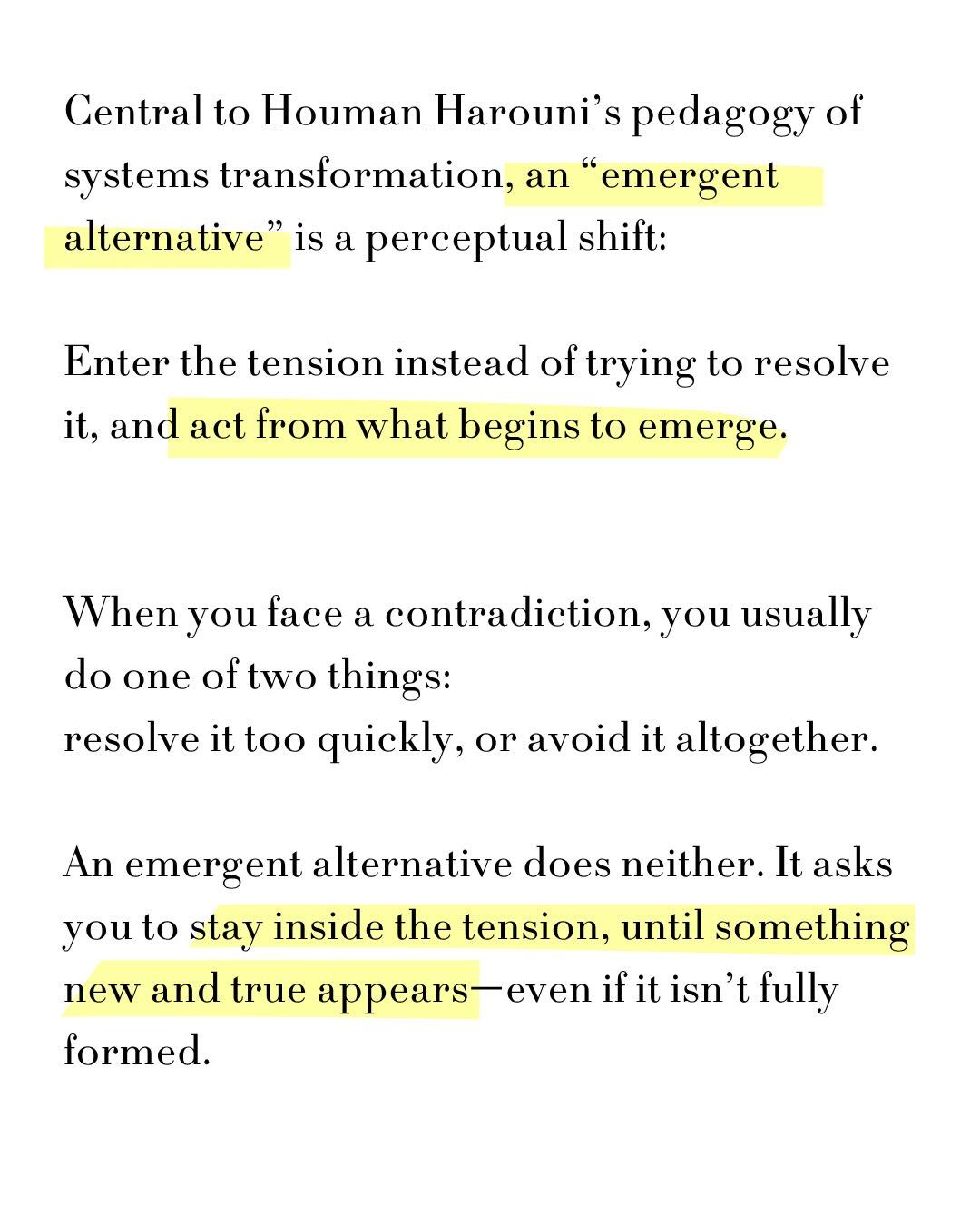 The Emergent Alternative, sheet 3