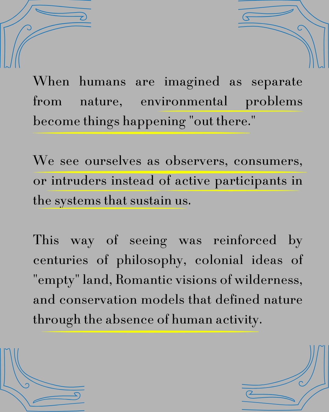 The Human/Nature Divide, sheet 3