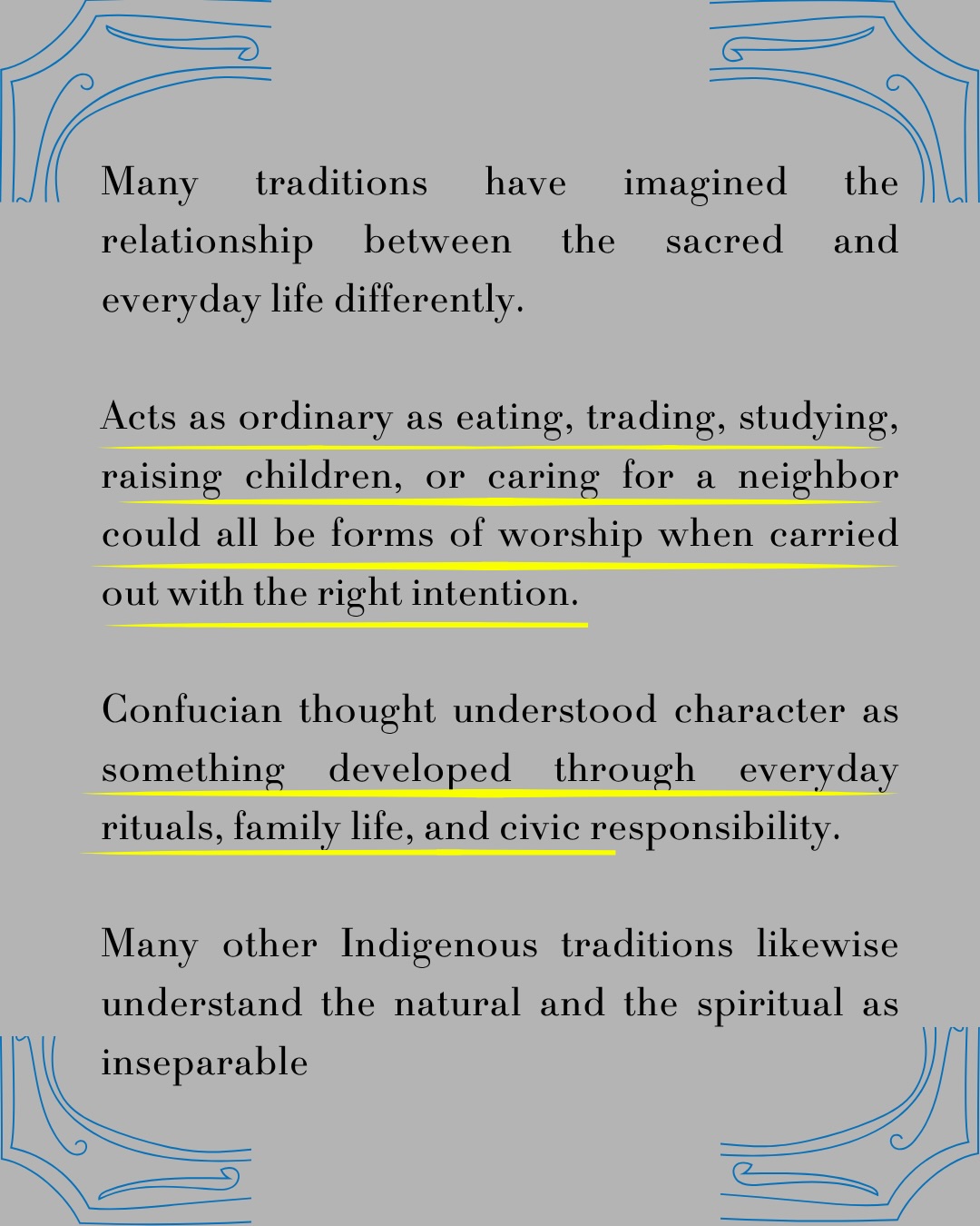 The Sacred and the Secular, sheet 3